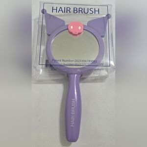 Sanrio Kuromi Kids hair brush with mirror